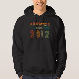Awesome Since 2010 10th Birthday Kids Girls Boys R Hoodie