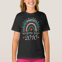 Awesome Since 2010 Rainbow 12th Birthday Gift 