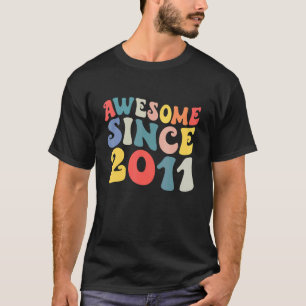Awesome Since 2011 11 Years Old 11th Birthday Groo T-Shirt
