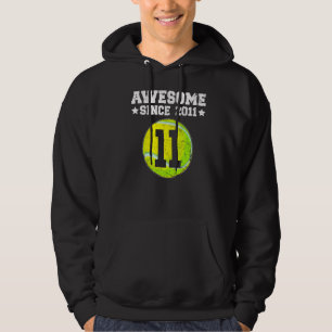 Awesome Since 2011 Tennis 11th Birthday 11 Years O Hoodie