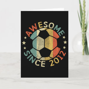 Awesome Since 2012 14th Birthday 14 Year Old Socce Card
