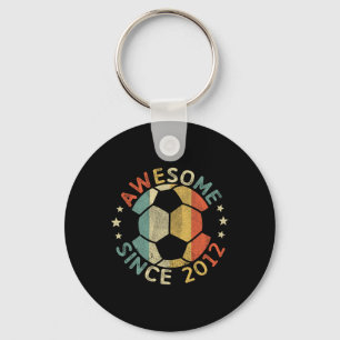 Awesome Since 2012 14th Birthday 14 Year Old Socce Key Ring