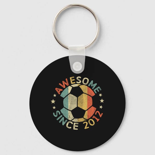 Awesome Since 2012 14th Birthday 14 Year Old Socce Key Ring (Front)
