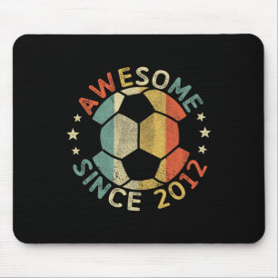 Awesome Since 2012 14th Birthday 14 Year Old Socce Mouse Mat