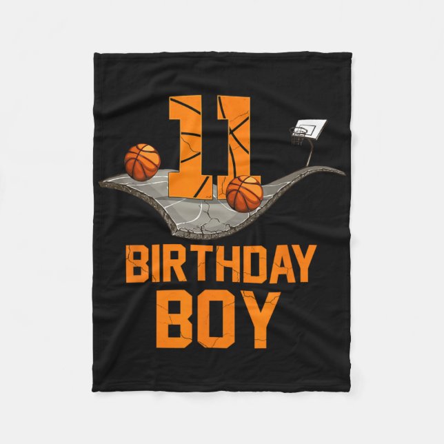 Awesome Since 2012 Birthday Bysketbyll Jersey 11 Y Fleece Blanket (Front)
