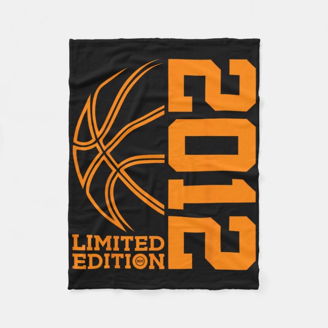 Awesome Since 2012 Birthday Bysketbyll Limited Edi Fleece Blanket (Front)