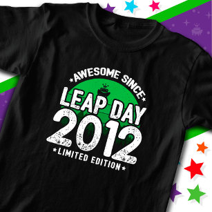 Awesome Since 2012 Leap Year Day Feb 29 Birthday T-Shirt