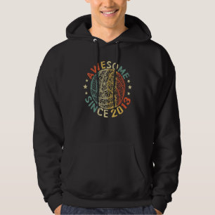 Awesome Since 2013 Birthday 9 Year Old Volleyball Hoodie