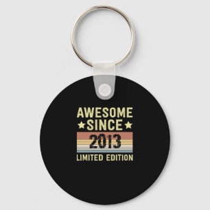Awesome Since 2013 Birthday Key Ring