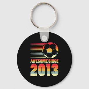 Awesome Since 2013 Soccer Vintage Gifts For Boys T Key Ring