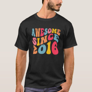 Awesome Since 2016 6 Years Old Retro Vintage 6th B T-Shirt