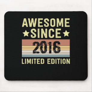 Awesome Since 2016 Birthday Mouse Mat