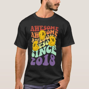 awesome since 2018 level 4 unlocked Birthday boy g T-Shirt