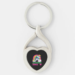 Awesome Since 2018 Unicorn  Key Ring