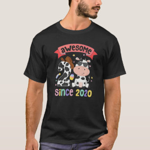 Awesome Since 2020 Baby Girl 2nd Birthday Outfit F T-Shirt