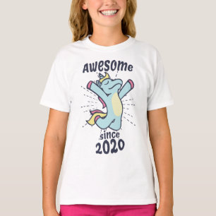 Awesome Since 2020 - Kids Birthday Unicorn T-Shirt