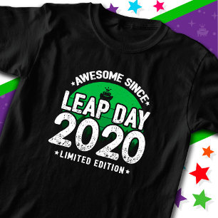 Awesome Since 2020 Leap Year Day Feb 29 Birthday T-Shirt