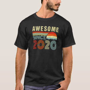 Awesome Since 2020 Retro 2 Years Old Vintage 2nd B T-Shirt
