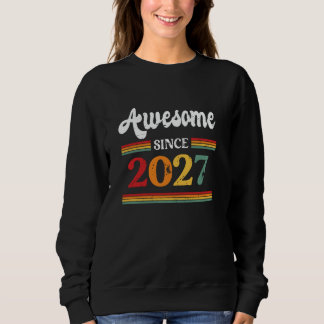 Awesome Since 2027 Legend Vintage Birthday Party Sweatshirt