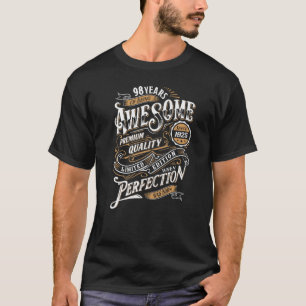 Awesome Since 98 Years Old 98th Birthday Born In 1 T-Shirt