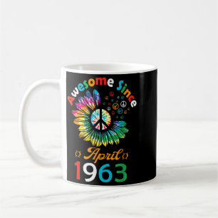 Awesome Since April 1963 Is A Funny Birthday Quote Coffee Mug