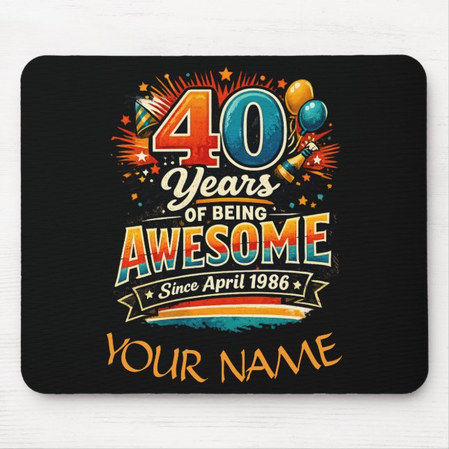 Awesome Since April 1986 Mouse Mat (Front)