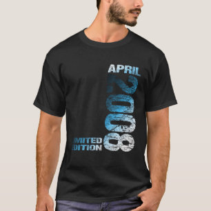 Awesome since April 2008 15th Birthday Born 2008 T-Shirt