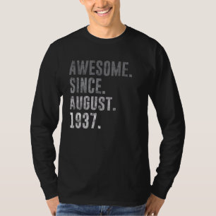 Awesome Since August 1937 85th Birthday Vintage 19 T-Shirt
