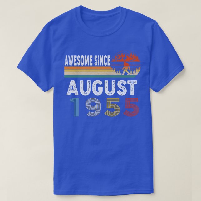 Awesome Since August 1955 T-Shirt (Design Front)