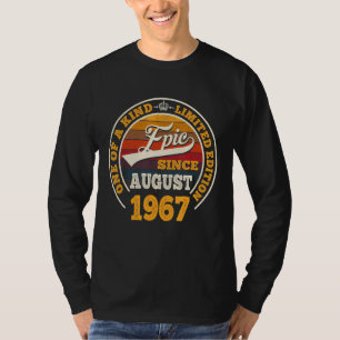 Awesome Since August 1967 55th Birthday 55 Years T-Shirt