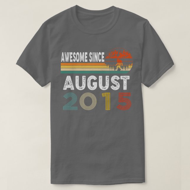 Awesome Since August 2015 T-Shirt (Design Front)