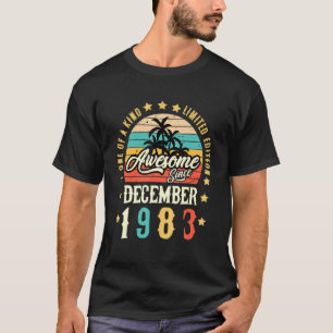 Awesome Since December 1983 Vintage 38th Birthday T-Shirt