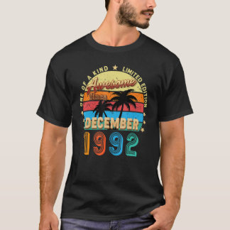 Awesome Since December 1992 30th Birthday Limited  T-Shirt