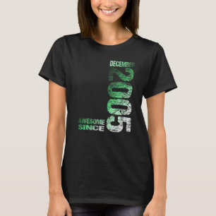 Awesome since December 2005 18th Birthday Born 200 T-Shirt