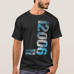 Awesome since December 2006 17th Birthday Born 200 T-Shirt