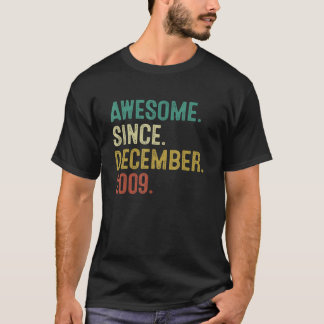 Awesome Since December 2009 12th Birthday  12 Year T-Shirt