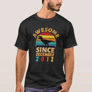Awesome Since December 2012 Vintage 9Th Birthday D T-Shirt