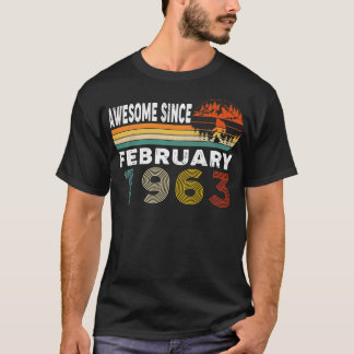 Awesome Since February 1963 T-Shirt