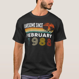 Awesome Since February 1988 T-Shirt
