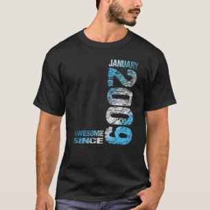 Awesome since January 2009 14th Birthday Born 2009 T-Shirt