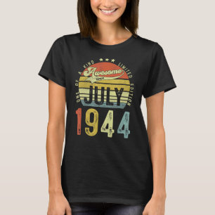 Awesome Since July 1944 Vintage 78th Birthday For T-Shirt