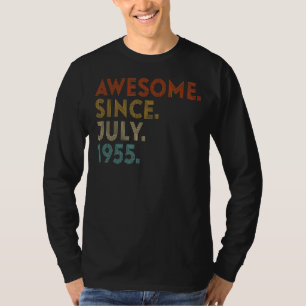 Awesome Since July 1955 Vintage 67th Birthday T-Shirt