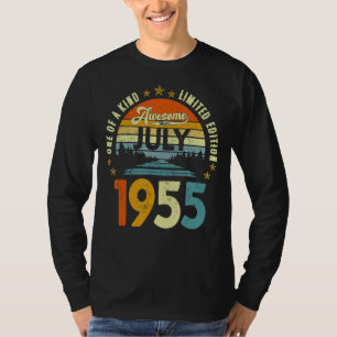 Awesome Since July 1955 Vintage 67th Birthday T-Shirt