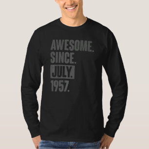 Awesome Since July 1957 65 Year Old 65th Birthday T-Shirt