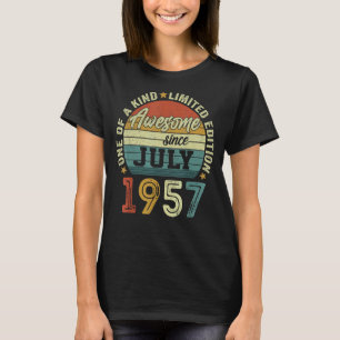 Awesome Since July 1957 65 Years Old 65th Birthday T-Shirt