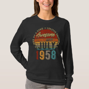 Awesome Since July 1958 Vintage 64th Birthday T-Shirt