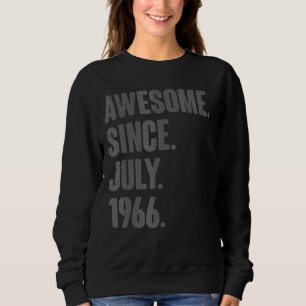 Awesome Since July 1966 56 Year Old 56th Birthda Sweatshirt