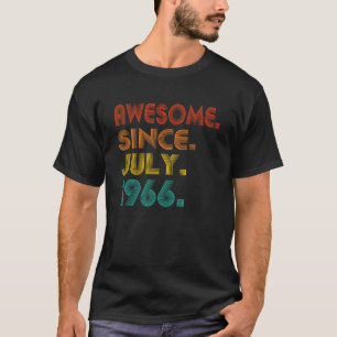 Awesome Since July 1966 Anniversary Birthday Vinta T-Shirt