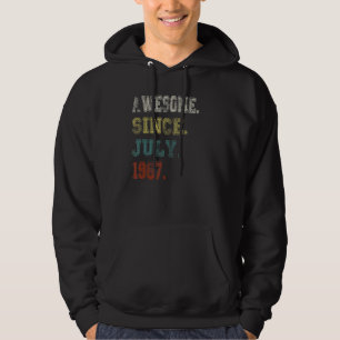 Awesome Since July 1967 55 Years Old 55th Birthday Hoodie