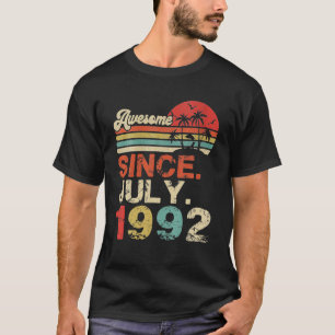 Awesome Since July 1992 Year Of 30th Birthday T-Shirt